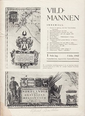 [Västerbottens Regementes Kamratförening ; I 20/Fo 61] : Vildmannen. Medlemsblad för Kungl. Västerbottens Regementes Kamratförening. 9 årg. N:r 1. 3 febr. 1942