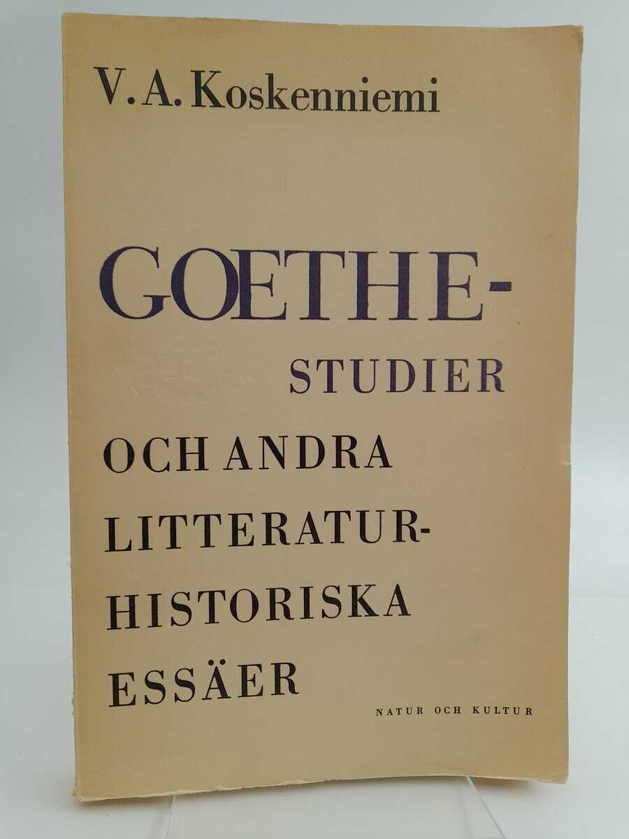 Veikko A. Koskenniemi : Goethe-studier