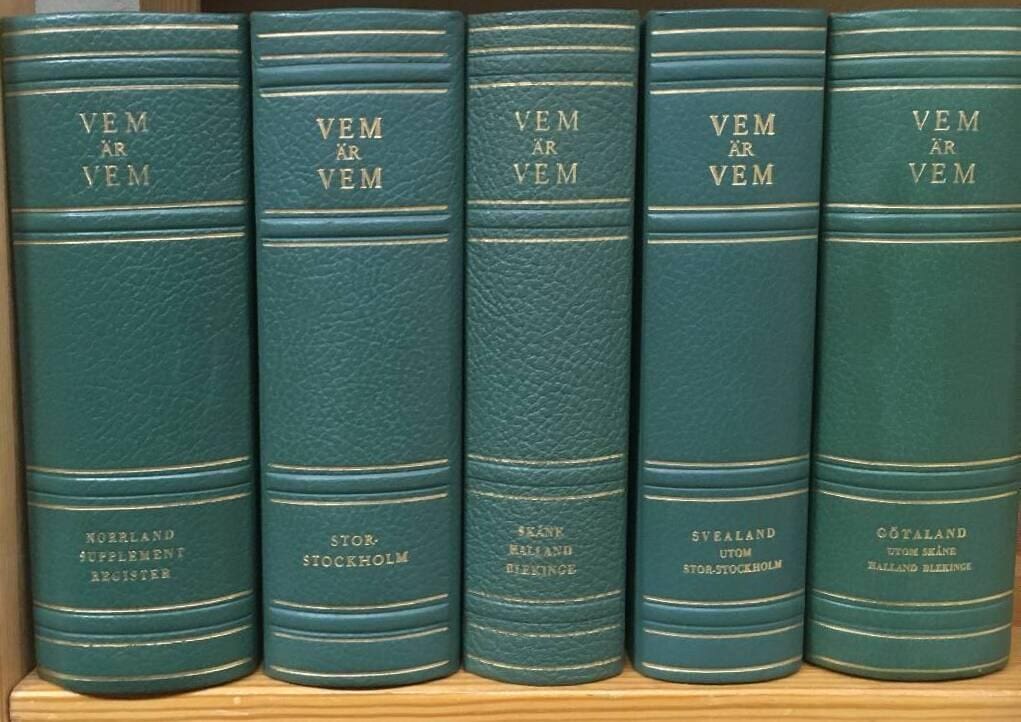 Vem är vem, komplett i fem delar
