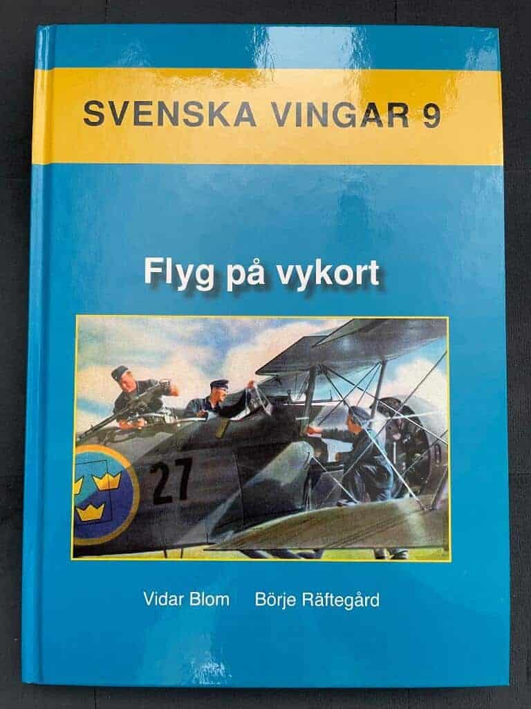 Vidar Blom ; Börje Räftegård : Svenska vingar. 9, Flyg på vykort