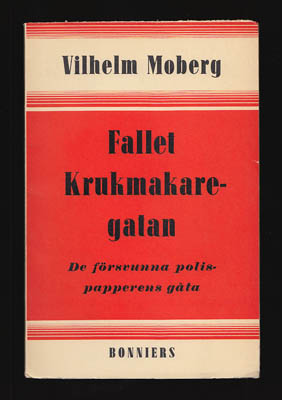 Vilhelm Moberg : Fallet Krukmakaregatan