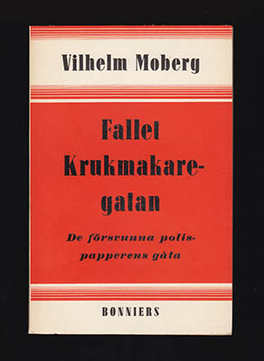 Vilhelm Moberg : Fallet Krukmakaregatan