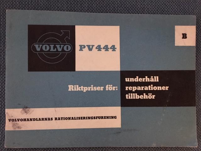 Volvo PV 444 Riktpriser för
