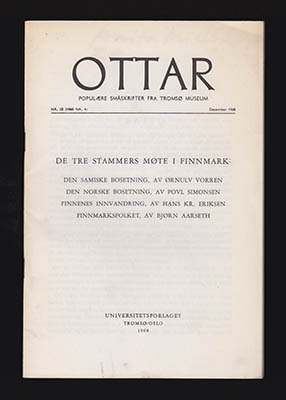 Vorren, Ørnulv med flera : Ottar. De tre stammers møte i Finnmark