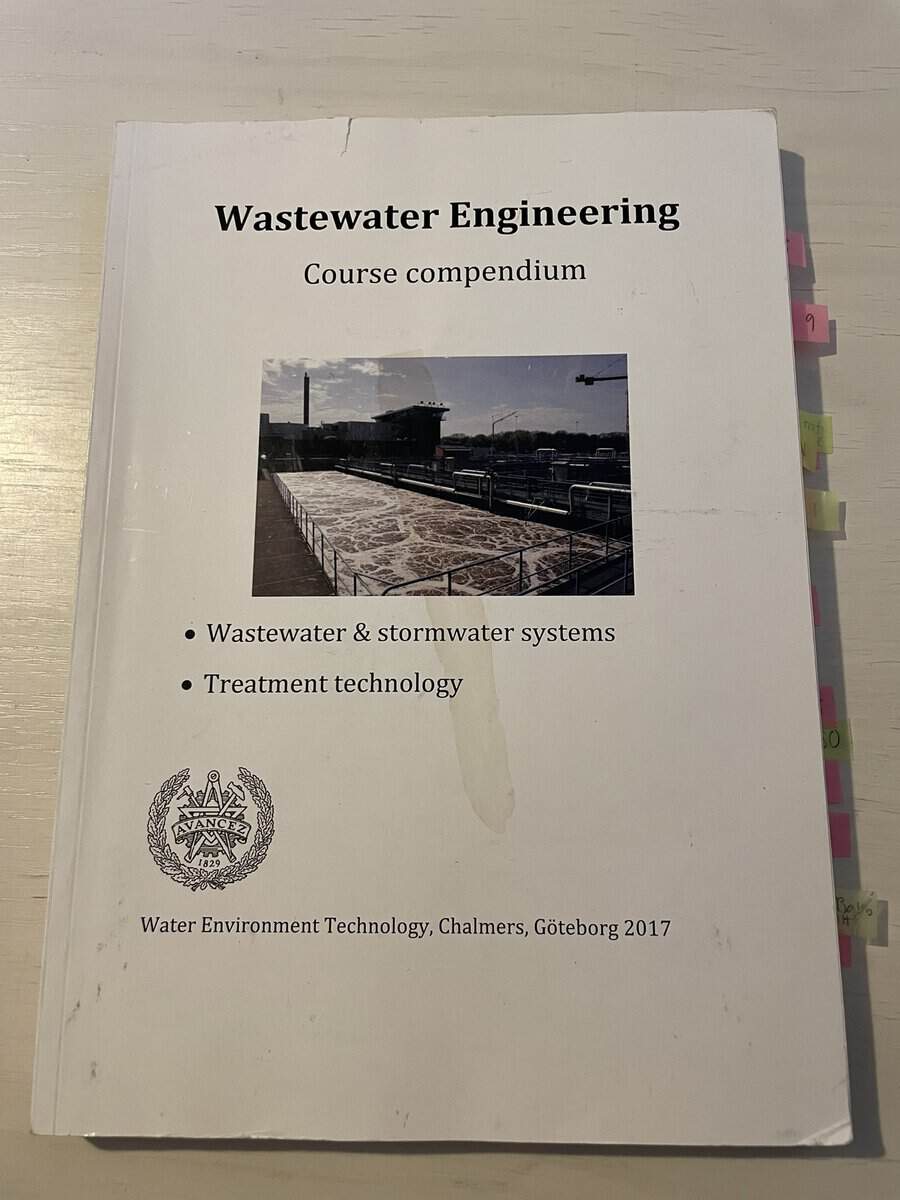 Wastewater Engineering - Course Compendium