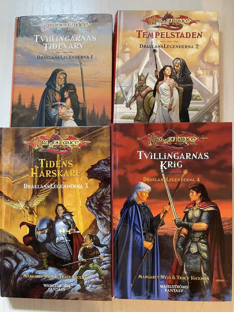 Weis, Margaret; Hickman, Tracy : Draklanslegenderna 1-4 - Tvillingarnas tidevarv - Tempelstaden - Tvillingarnas krig - Tidens härskare