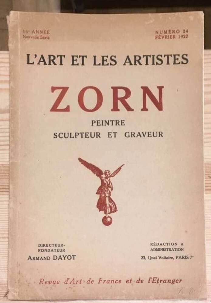 Zorn - Peintre Sculpteur et Graveur